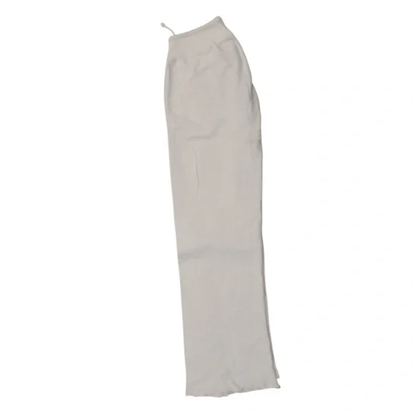 Brandy Melville White Drawstring Wide Leg Sweat Pants - Picture 4 of 5